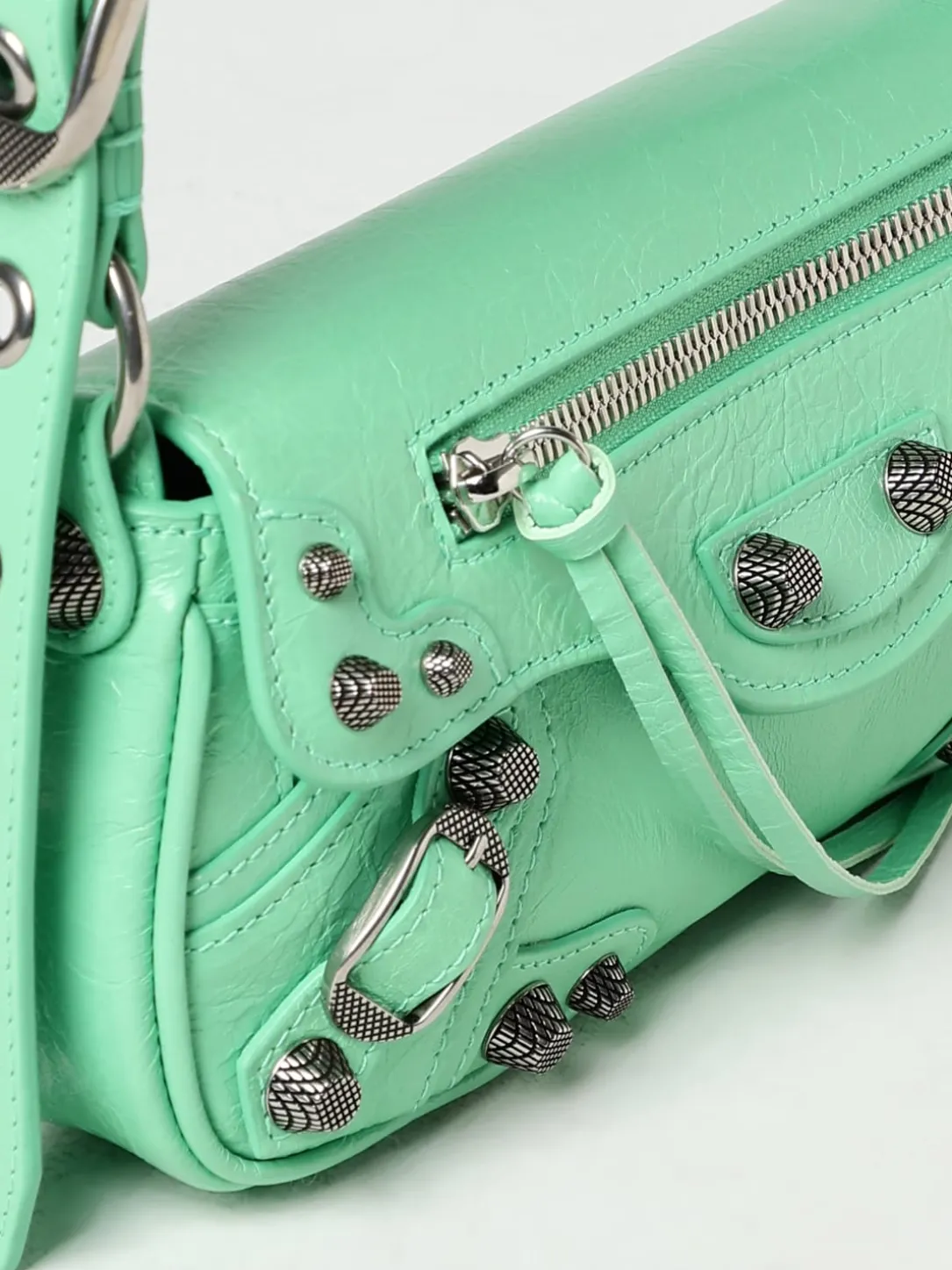 Borsa Le Cagole Sling Balenciaga in pelle bottalata