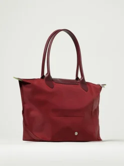 Borsa Le Pliage Green M Longchamp in nylon riciclato e pelle