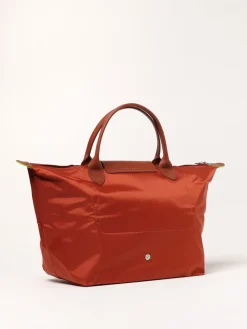 Borsa Le Pliage M Longchamp in nylon e pelle a grana