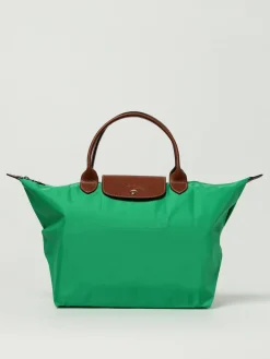 Borsa Le Pliage Original M Longchamp in nylon riciclato e pelle
