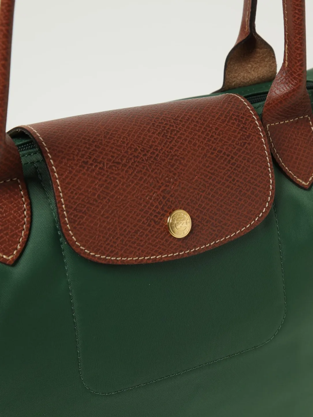 Borsa Le Pliage Original M Longchamp in nylon e pelle a grana