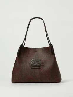 Borsa Libra Medium Paisley Etro in cotone spalmato