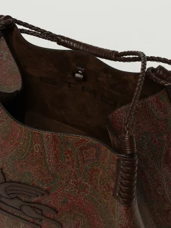 Borsa Libra Medium Paisley Etro in cotone spalmato