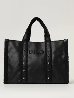 Borsa Liu Jo in camoscio sintetico e pile con borchie