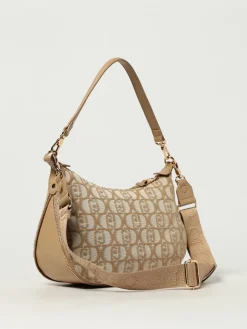 Borsa Liu Jo in canvas con logo jacquard