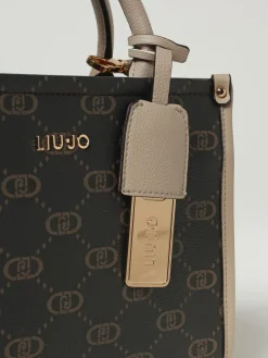 Borsa Liu Jo in pelle sintetica a grana con monogma LJ all over