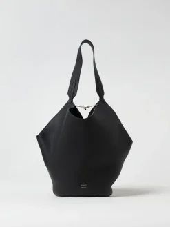 Borsa Lotus Khaite in pelle a grana