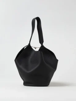 Borsa Lotus Khaite in pelle a grana