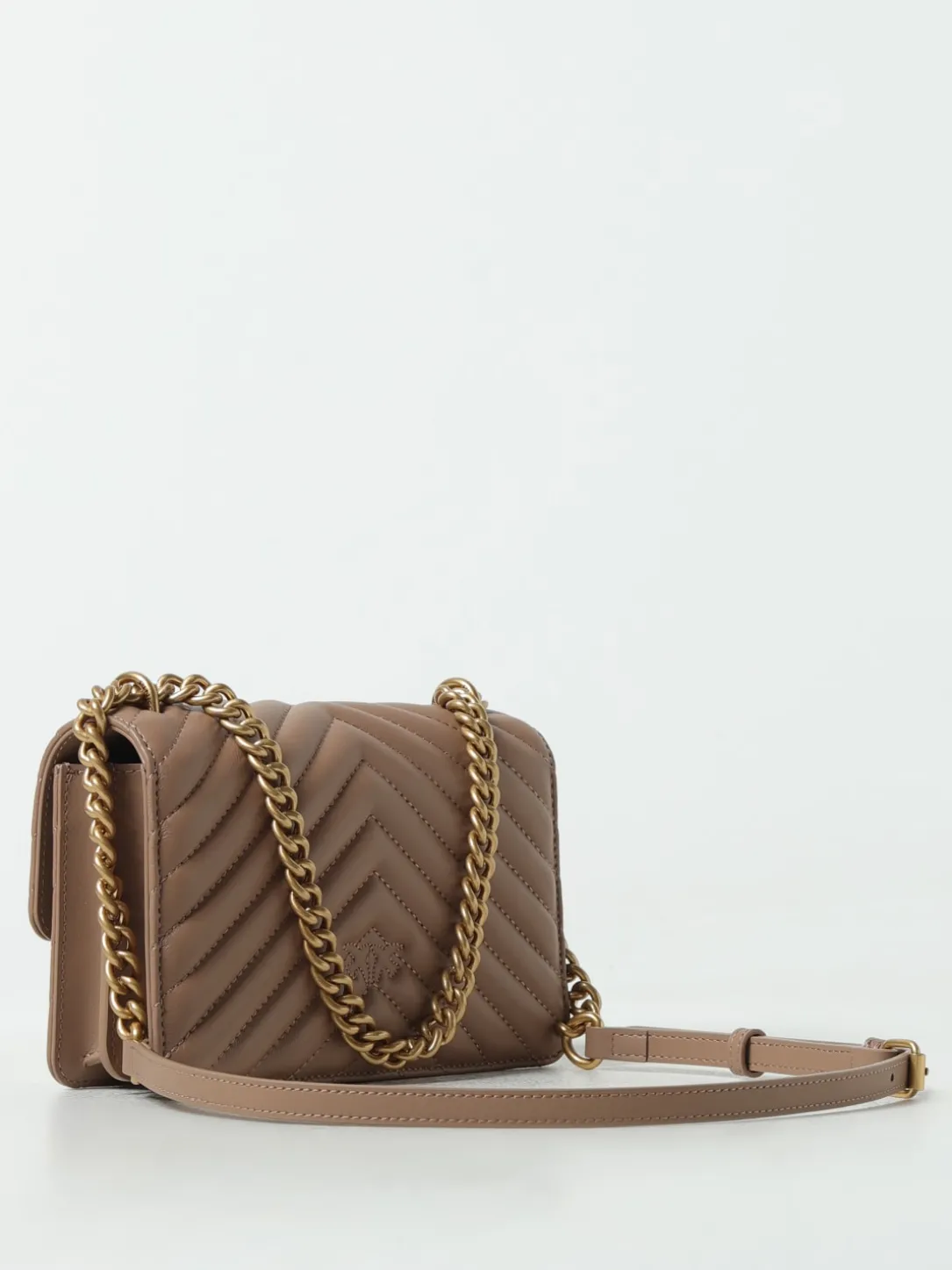 Borsa Love Mini Pinko in nappa matelassé