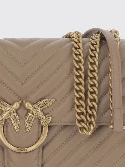 Borsa Love One Classic Medium Pinko in nappa matelassé chevron