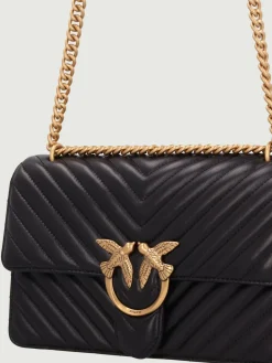 Borsa Love One Classic Medium Pinko in nappa matelassé chevron