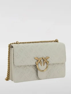 Borsa Love One Classic Pinko in pelle con logo goffrato