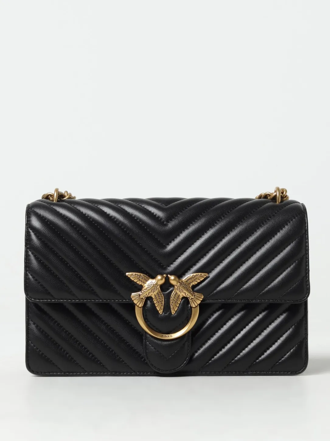 Borsa Love One Classic Pinko in nappa chevron