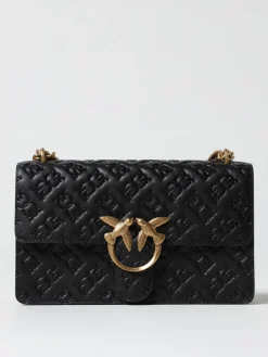 Borsa Love One Classic Pinko in pelle con monogram goffrato