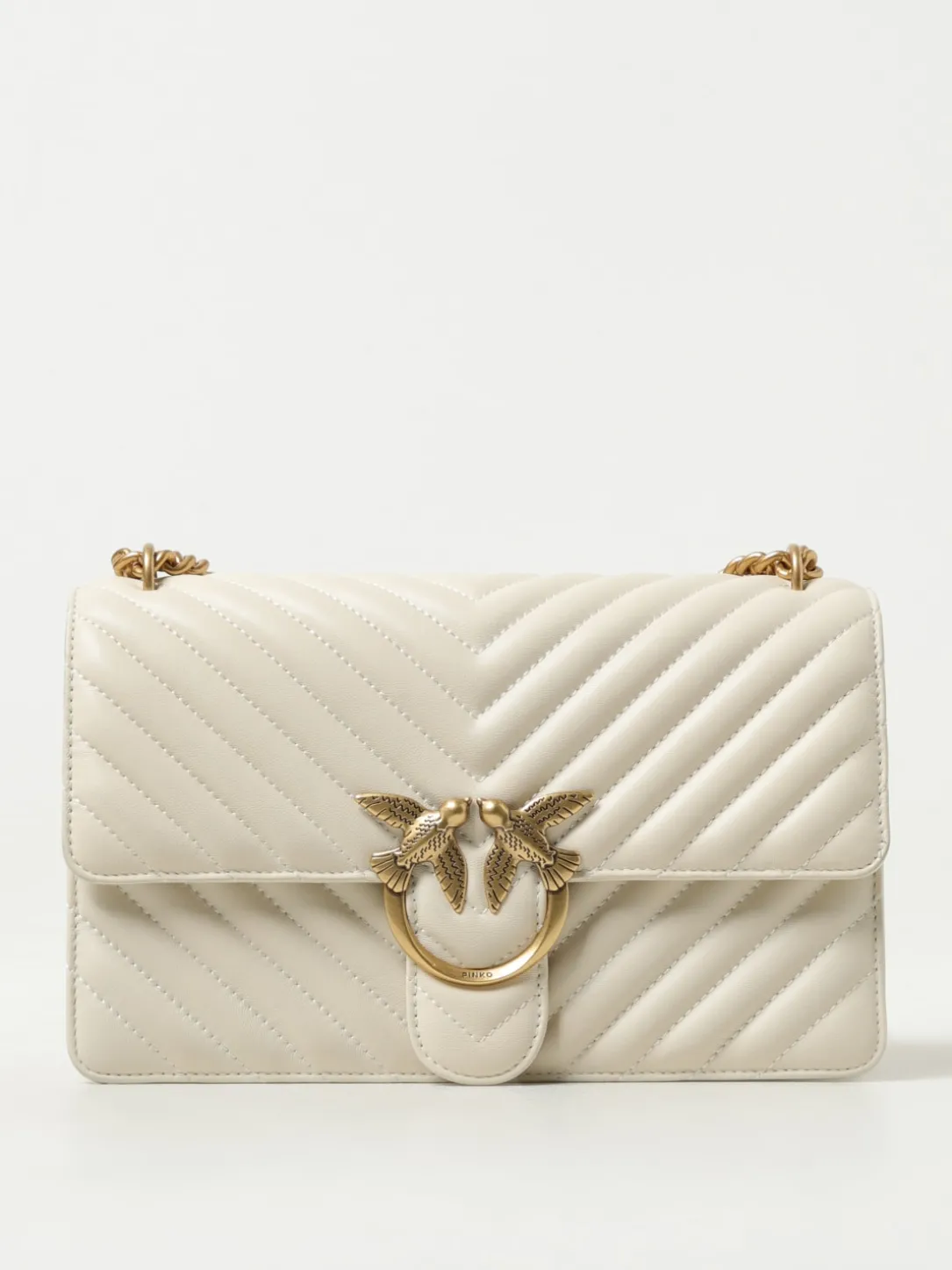 Borsa Love One Classic Pinko in nappa chevron
