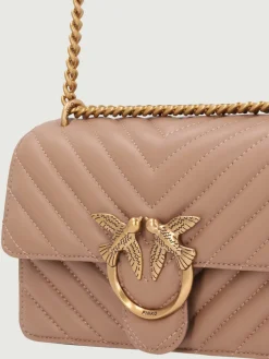 Borsa Love One Mini Pinko in nappa matelassè chevron