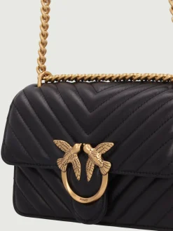 Borsa Love One Mini Pinko in nappa matelassè chevron