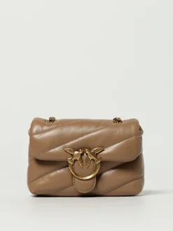 Borsa Love Puff Baby Pinko in nappa matelassè