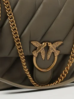 Borsa Love Puff Big Pinko in nappa trapuntata