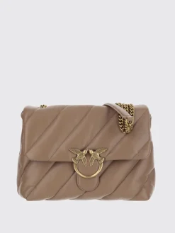 Borsa Love Puff Big Pinko in nappa trapuntata