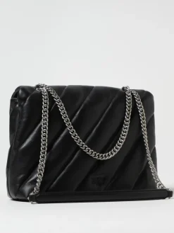 Borsa Love Puff Big Pinko in nappa trapuntata