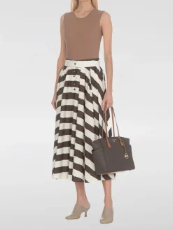 Borsa Marilyn Michael Kors in cotone spalmato con monogram all over