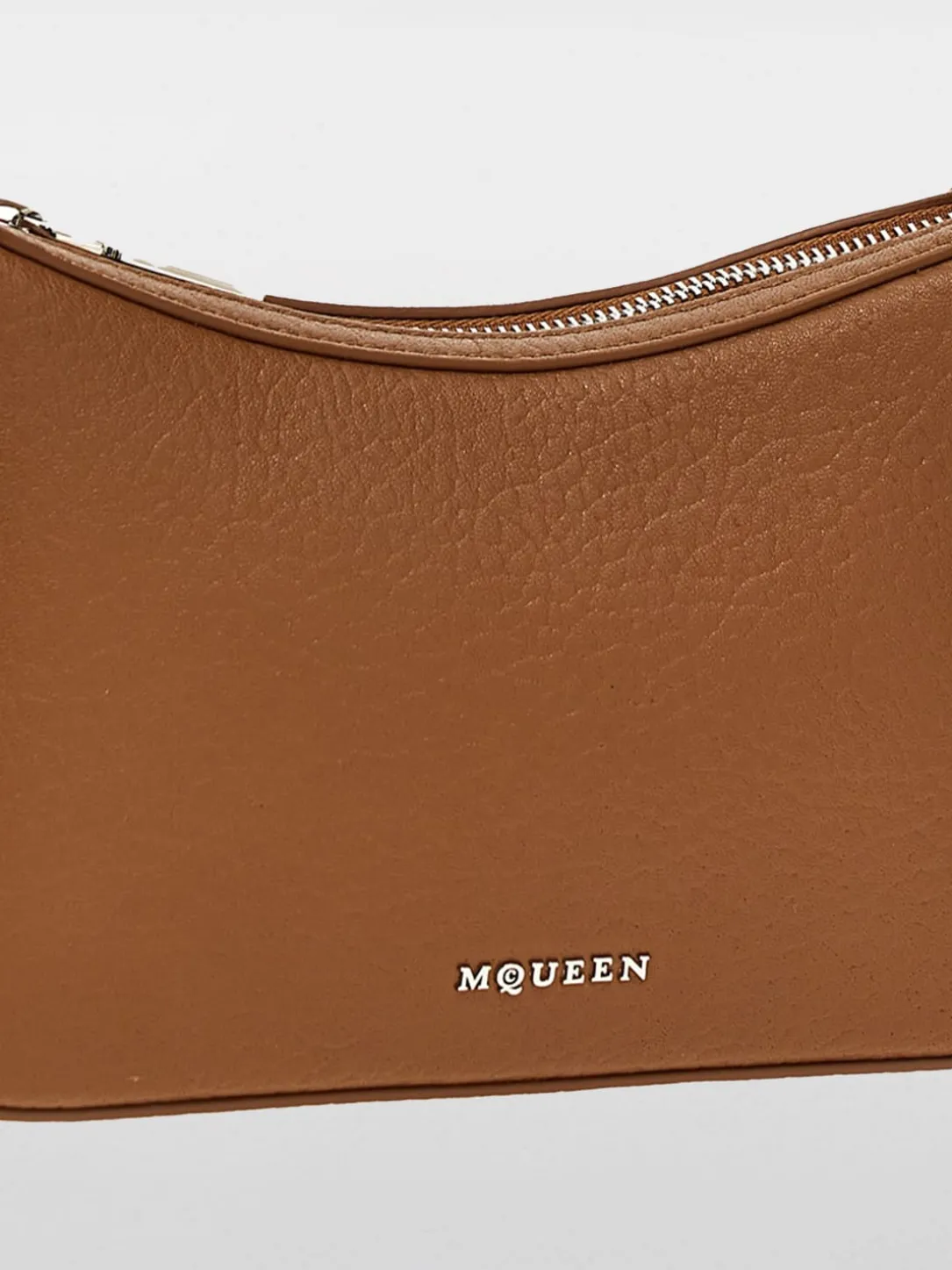 Borsa McQueen in pelle a grana