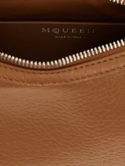 Borsa McQueen in pelle a grana