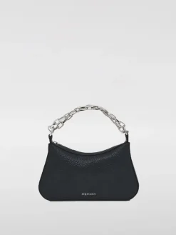 Borsa McQueen in pelle a grana