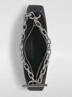 Borsa McQueen in pelle a grana