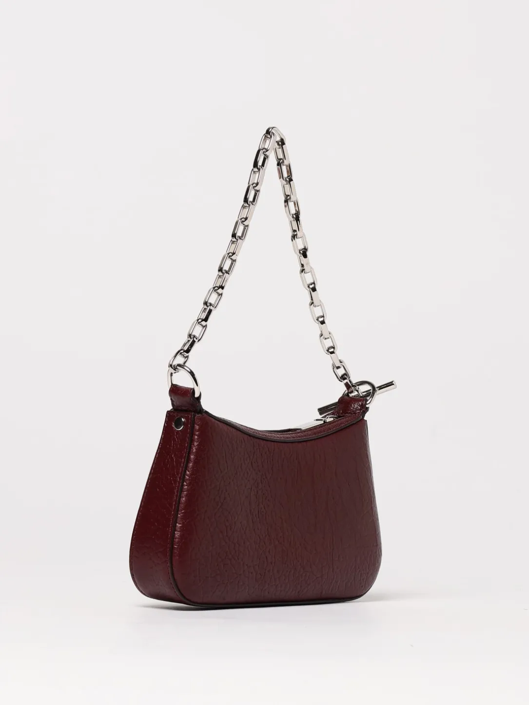 Borsa McQueen in pelle a grana