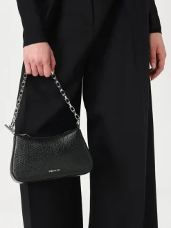 Borsa McQueen in pelle a grana