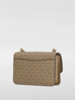 Borsa Michael Kors in cotone spalmato con monogram MK all over