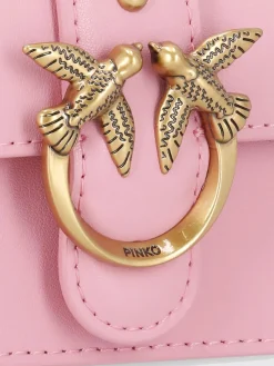 Borsa Micro Love Bag One Simply Pinko in pelle
