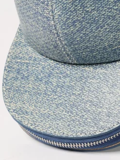 Borsa Midi Cap JW Anderson in pelle stampa denim