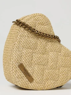 Borsa Mini Kensington Heart Kurt Geiger London in rafia