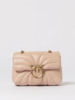 Borsa Mini Lady Love Bag Puff Pinko in nappa matelassè chevron