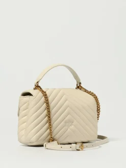 Borsa Mini Lady Love Bag Puff Pinko in nappa matelassè chevron