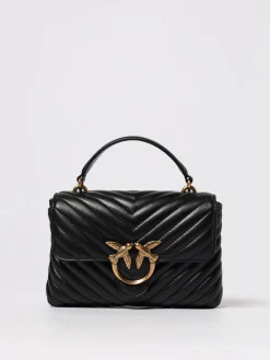 Borsa Mini Lady Love Bag Puff Pinko in nappa matelassè chevron