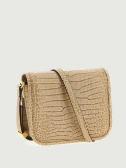 Borsa Mini Love Bag Box Simply Pinko in pelle stampa cocco