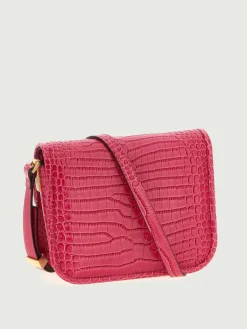 Borsa Mini Love Bag Box Simply Pinko in pelle stampa cocco