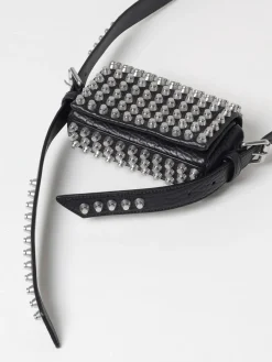 Borsa Mini Ricco Alexander Wang in pelle a grana con borchie all over