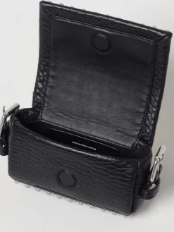 Borsa Mini Ricco Alexander Wang in pelle a grana con borchie all over