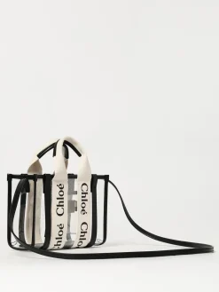 Borsa Mini Woody Chloè in pvc e pelle