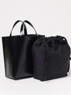 Borsa Museo Marni in pelle spazzolata