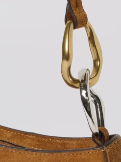 Borsa Ollie Staud in pelle scamosciata