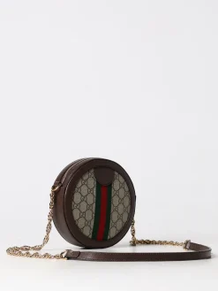 Borsa Ophidia Gucci in tessuto GG Supreme e pelle a grana