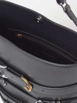Borsa Pinko in pelle con anelli metallici