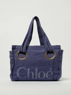 Borsa Plage Chloé in canvas di cotone washed