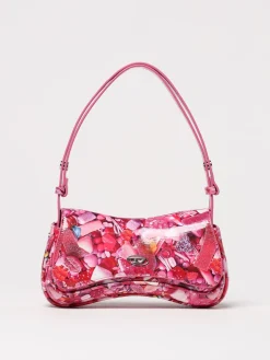 Borsa Play Diesel in vernice con stampa floreale
